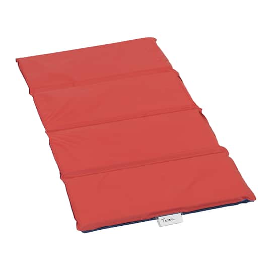 Children's Factory Red & Blue 4 Section Folding Rest Nap Mat
